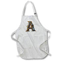 Apron - Steampunk Image Of Metal Monogram Initial A Monograms