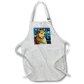Apron - Shia Inu portrait in Post-Impressionism style CR Media - Illustrations