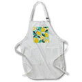 Apron - Stylized lemons pop in a mid-century modern backdrop Craftsman Studios - Mid-Century Modern