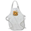 Apron - Pretty Fall Floral and Pumpkin Scene Illustration Illustrations