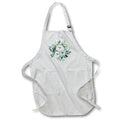 Apron - Pretty Mint Green and White Flower Illustration Illustrations