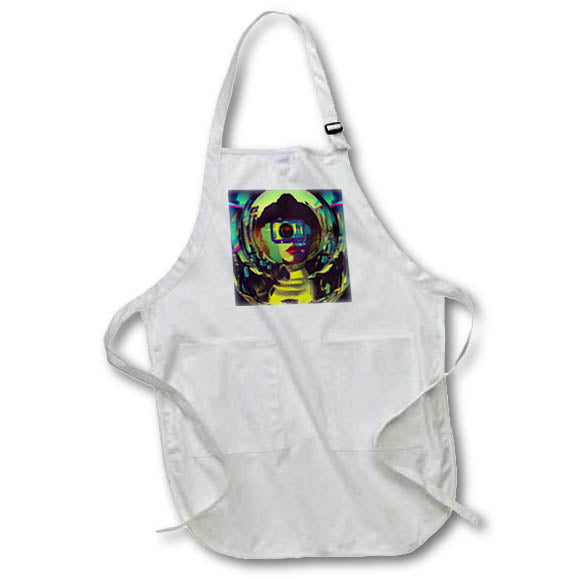 Apron - Abstract Camera Woman AI Generated Art