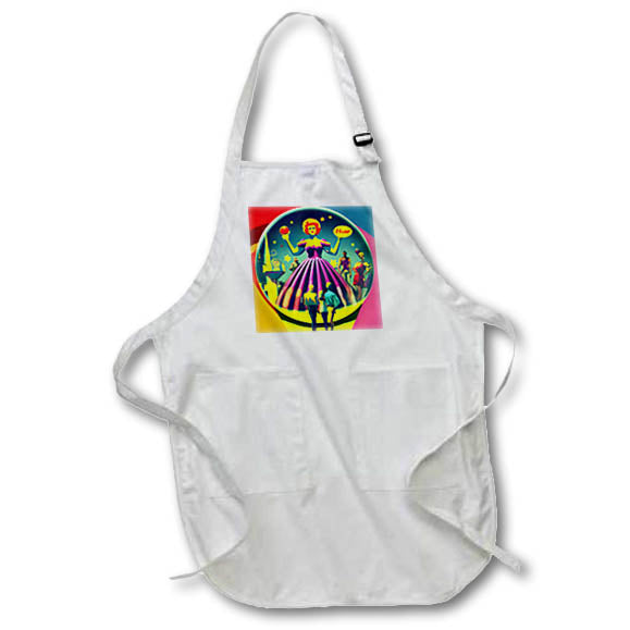 Apron - Visiting the Space Circus Museum AI Generated Art