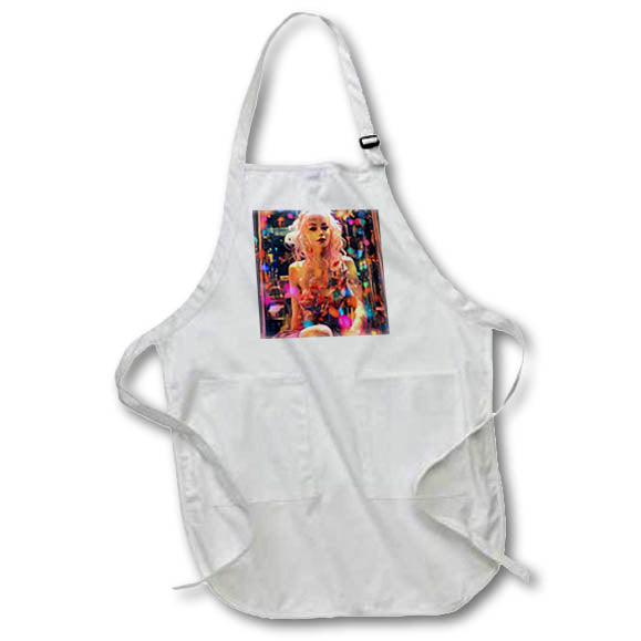 Apron - Woman With Pink Hair AI Generated Art