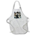Apron - Victorian Woman With Black Roses AI Generated Art