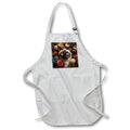 Apron - Siamese cat with floral background CR Media - Illustrations