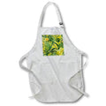 Apron - Vintage Vibe Beautiful Tropical Big Leaf Pattern Acrylic Painting - Lemon Tree