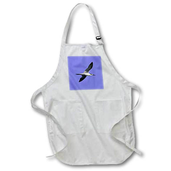 Apron - Sandwich Tern Seagull Bird In Flight Cut Out Vector Art - Seagull Bird