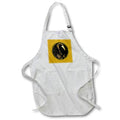 Apron - Eerie Raven Silhouette Against A Glowing Moon Vector Art - Raven