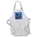 Apron - Sacred Gothic Text Gravestone With Crows and Ravens Vector Art - Crows