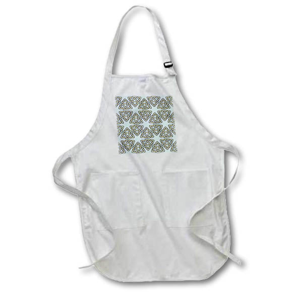 Apron - Triquetra Celtic Knot Interlaced With A Circle Pattern Vector Art - Celtic Knot Pattern