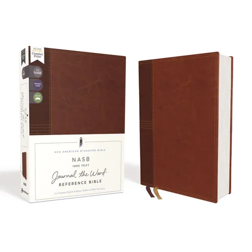 Nasb, Journal the Word Reference Bible, Leathersoft Over Board, Brown, Red Letter Edition, 1995 Text, Comfort Print: Let Scripture Explain Scripture. - Hardcover