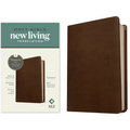 NLT Compact Bible, Filament Enabled (Leatherlike, Rustic Brown Cross, Red Letter) - Imitation Leather