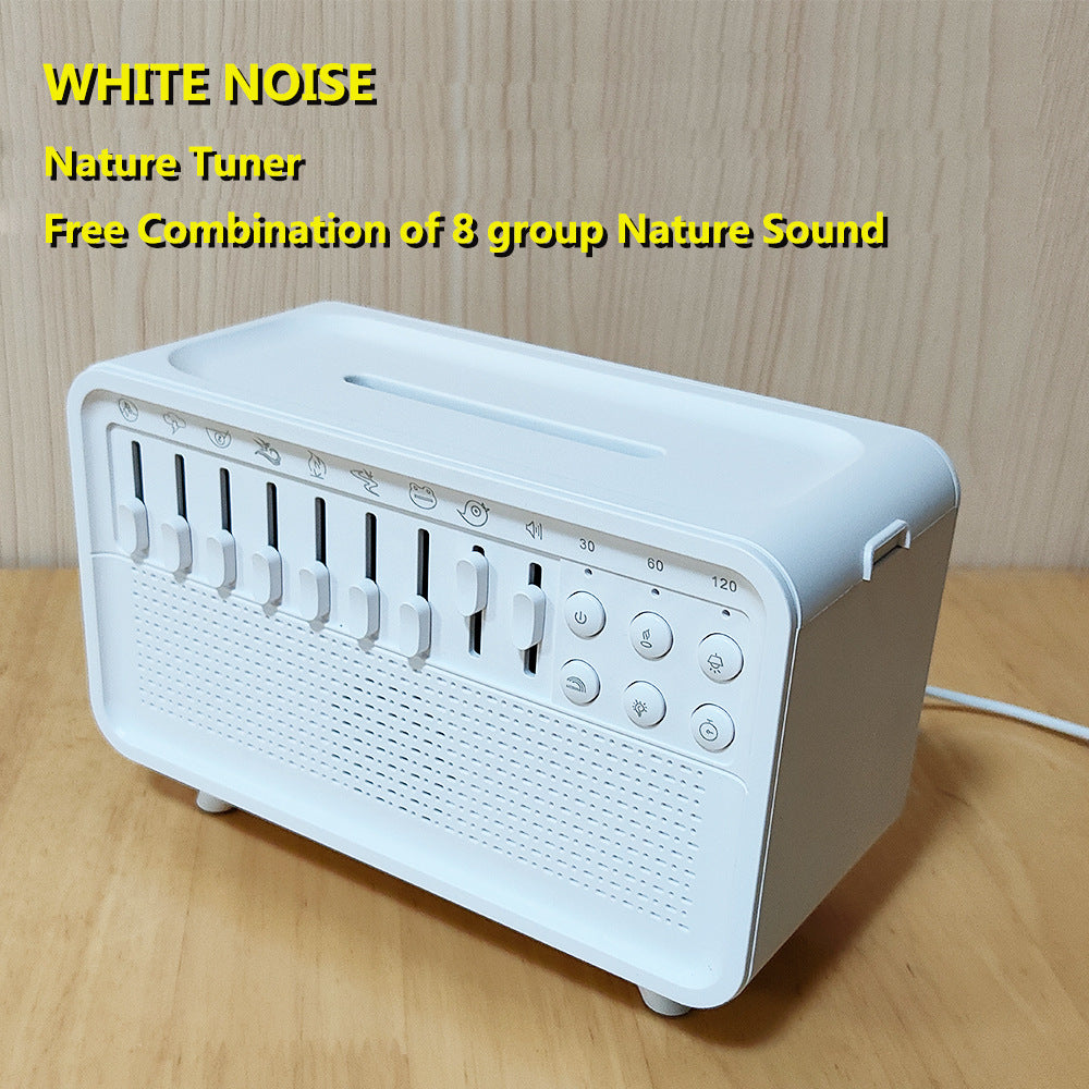 White noise sleep aid device Bluetooth speaker simulation flame aromatherapy humidifier small night light sleep aid white noise machine