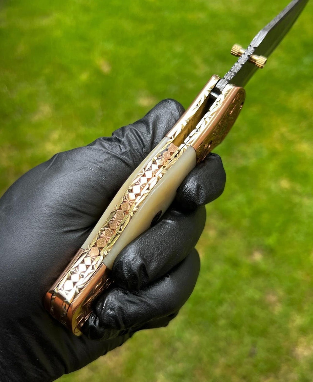 Folding Dmascus Pocket Knife/EDC Pocket Folding
