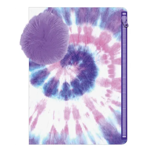 Tie Dye Pouch with Pompom - Paperback