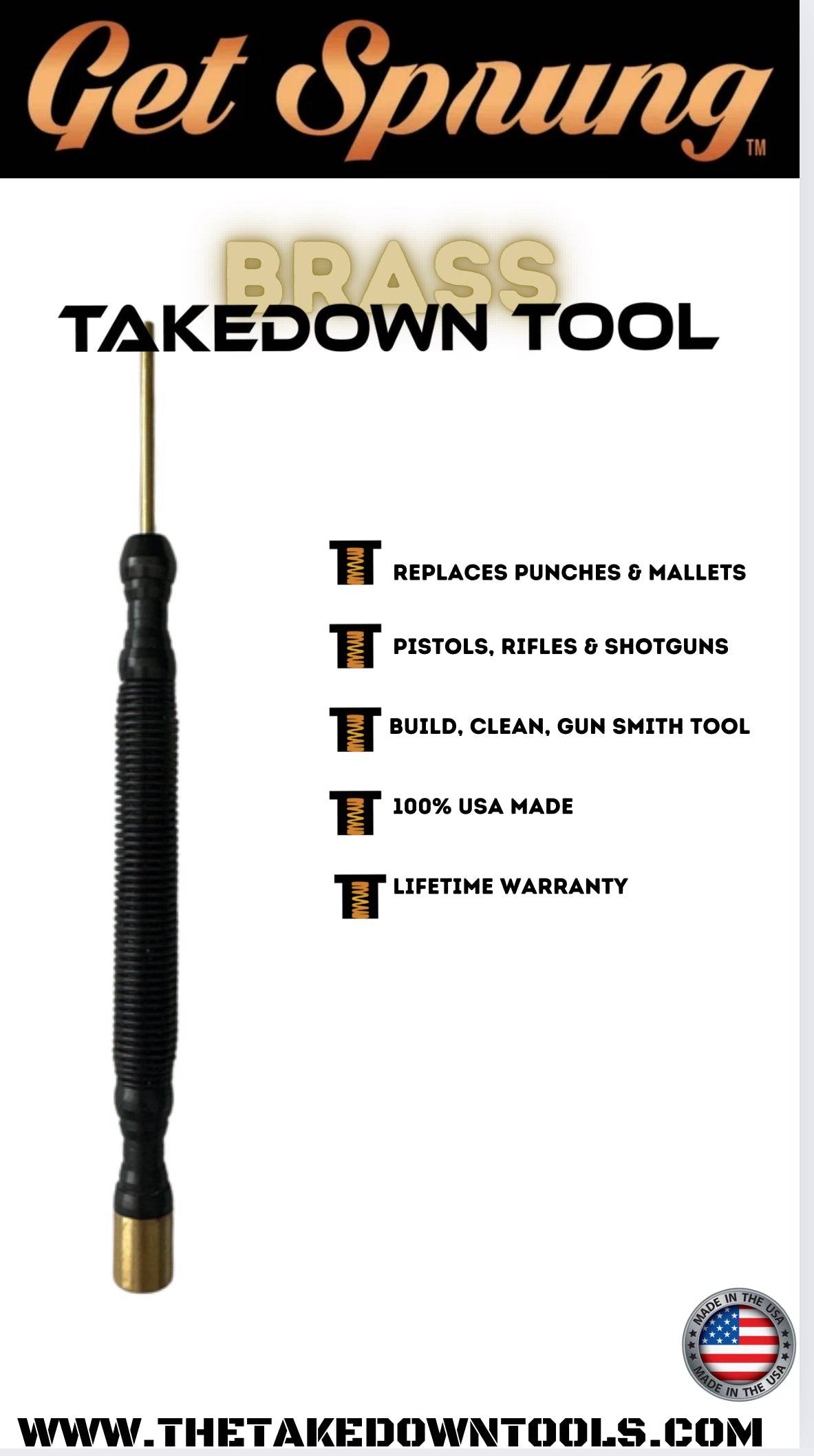The Takedown Tool 2 Pack- AR-TT & The Takedown Tool of your choice in a USA Pouch
