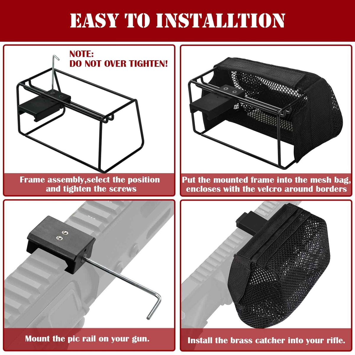 Tactical Bullet Collection Net Bag Outdoor Shell Case Recycling Bag Shell Case Capture Bag Brass Catch