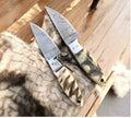 Cowboy Buckaroo Knife Set – Damascus Steel Blades