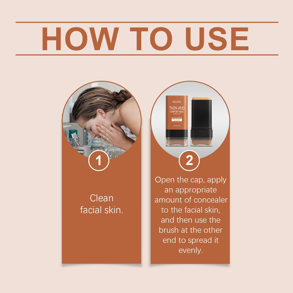 Light Transparent Concealer Foundation Stick, The Liquid Foundation Is Not Easy To Remove Makeup Moisture Natural Refreshing