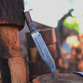Handmade Damascus Steel Bowie Knife