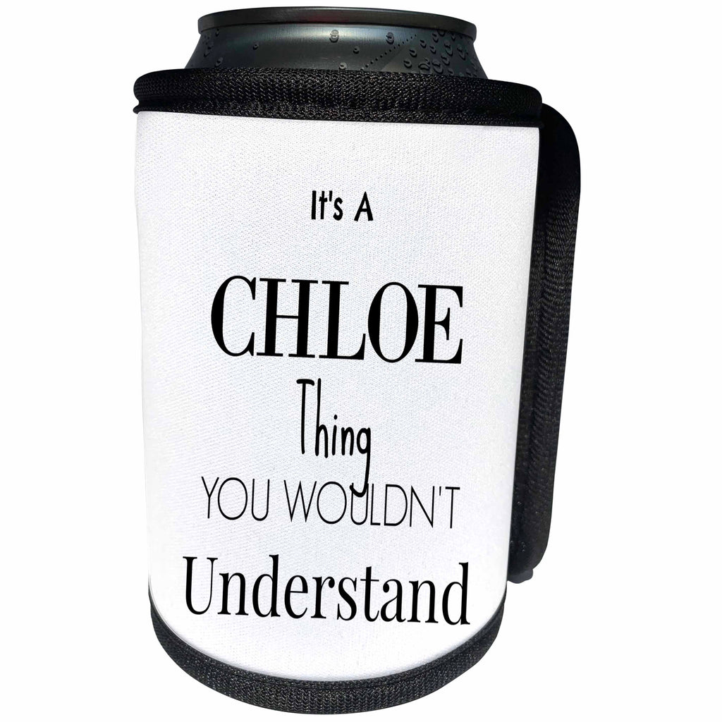 3dRose BrooklynMeme Names - Its a Chloe thing - Can Cooler Bottle Wrap (cc_252222)