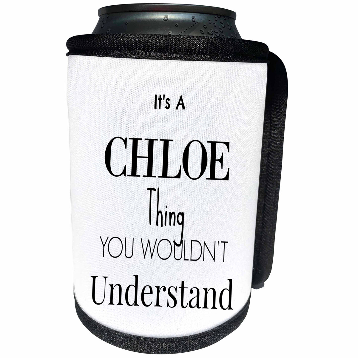 3dRose BrooklynMeme Names - Its a Chloe thing - Can Cooler Bottle Wrap (cc_252222)
