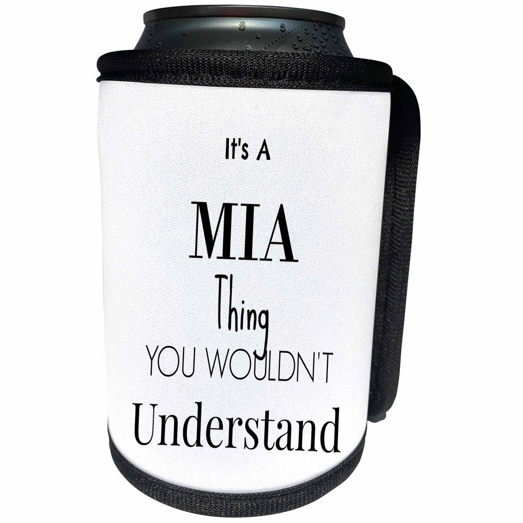 3dRose BrooklynMeme Names - Its a Mia thing - Can Cooler Bottle Wrap (cc_252223)