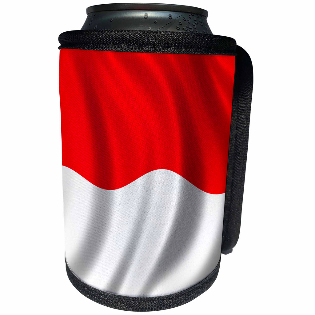 3dRose Flags - Indonesia Flag - Can Cooler Bottle Wrap (cc_28256)