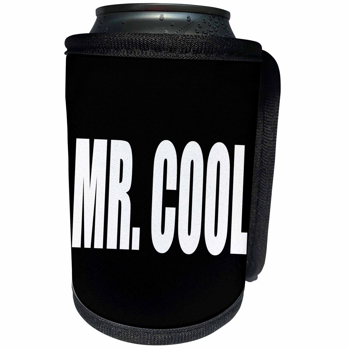 3dRose RinaPiro Funny Sayings - Mr. Cool. - Can Cooler Bottle Wrap (cc_282840)