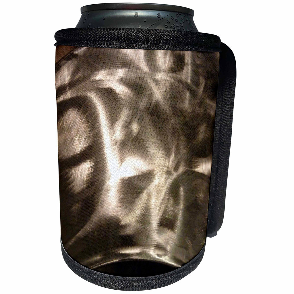 3dRose Florene Designer Texture - Mystery In Silvers - Can Cooler Bottle Wrap (cc_28405)