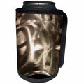 3dRose Florene Designer Texture - Mystery In Silvers - Can Cooler Bottle Wrap (cc_28405)