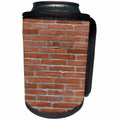 3dRose TDSwhite – Miscellaneous Photography - Brick Wall Bricklayer Masonry - Can Cooler Bottle Wrap (cc_285275)