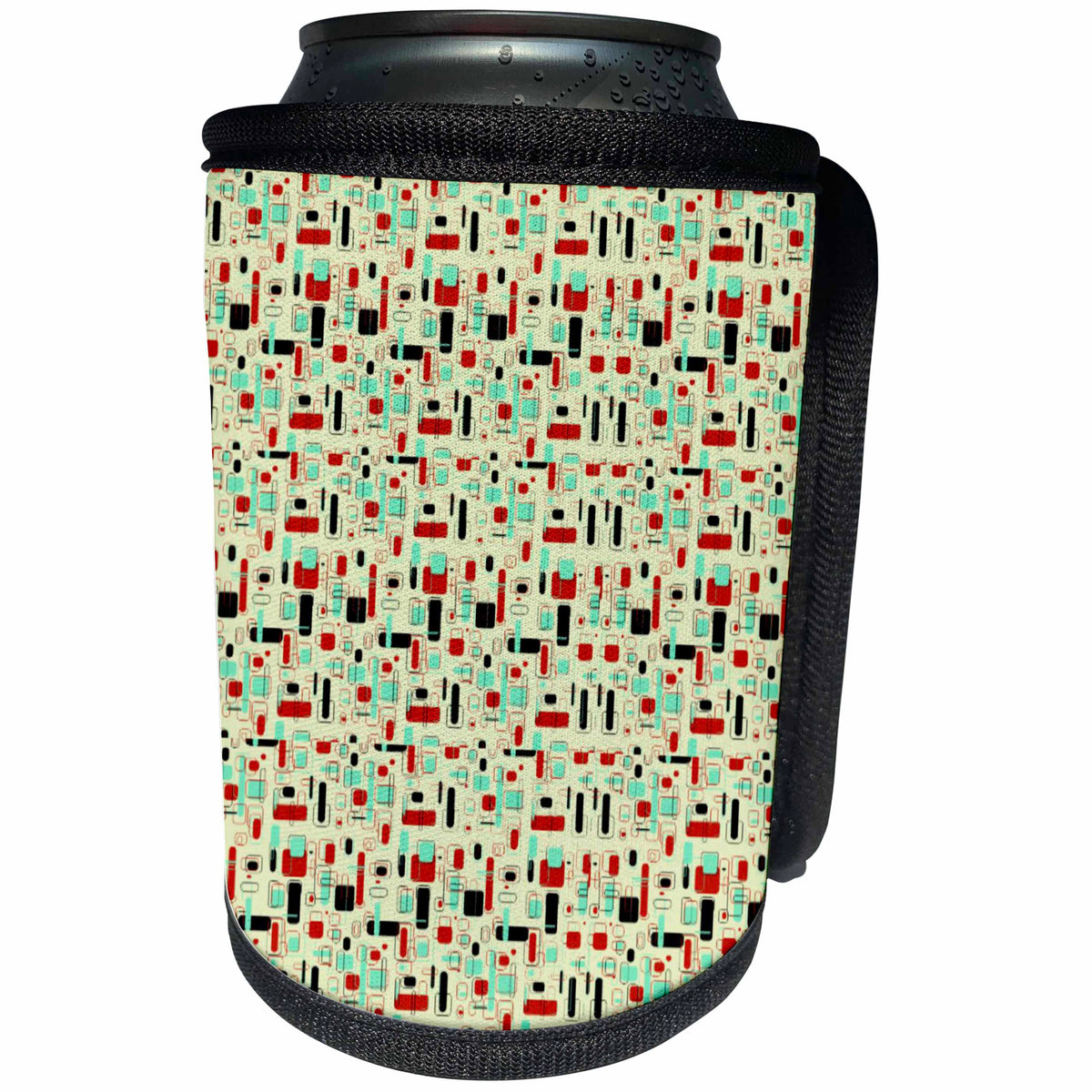 3dRose TNMPastPerfect Retro - Retro Rectangles - Can Cooler Bottle Wrap (cc_29075)