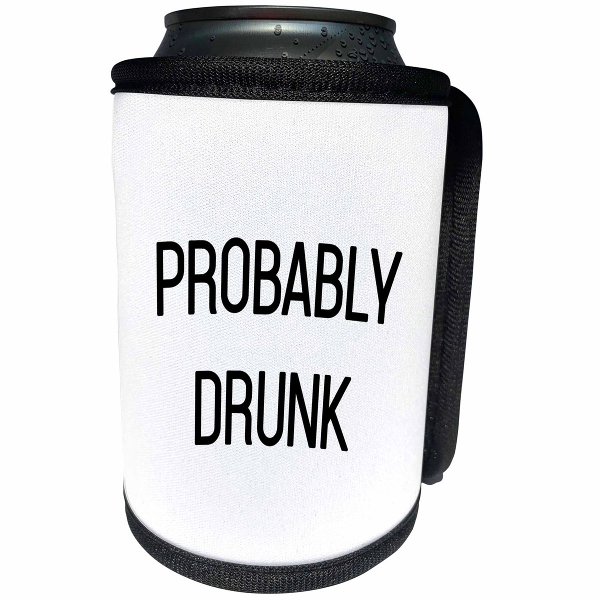 3dRose Tory Anne Collections Quotes - Probably Drunk - Can Cooler Bottle Wrap (cc_292557)