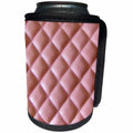 3dRose Florene Designer Textures - Pink Leather Like - Can Cooler Bottle Wrap (cc_29730)