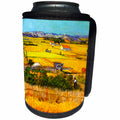3dRose VintageChest – Masterpieces - van Gogh - Landscape Near Arles - Can Cooler Bottle Wrap (cc_303210)
