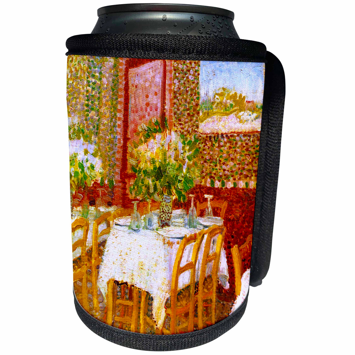 3dRose VintageChest – Masterpieces - van Gogh - Interior of a Restaurant - Can Cooler Bottle Wrap (cc_303217)