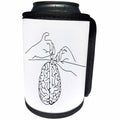 3dRose Ninhol - Minimalist - A brain drying on the clothesline - Can Cooler Bottle Wrap (cc_303574)