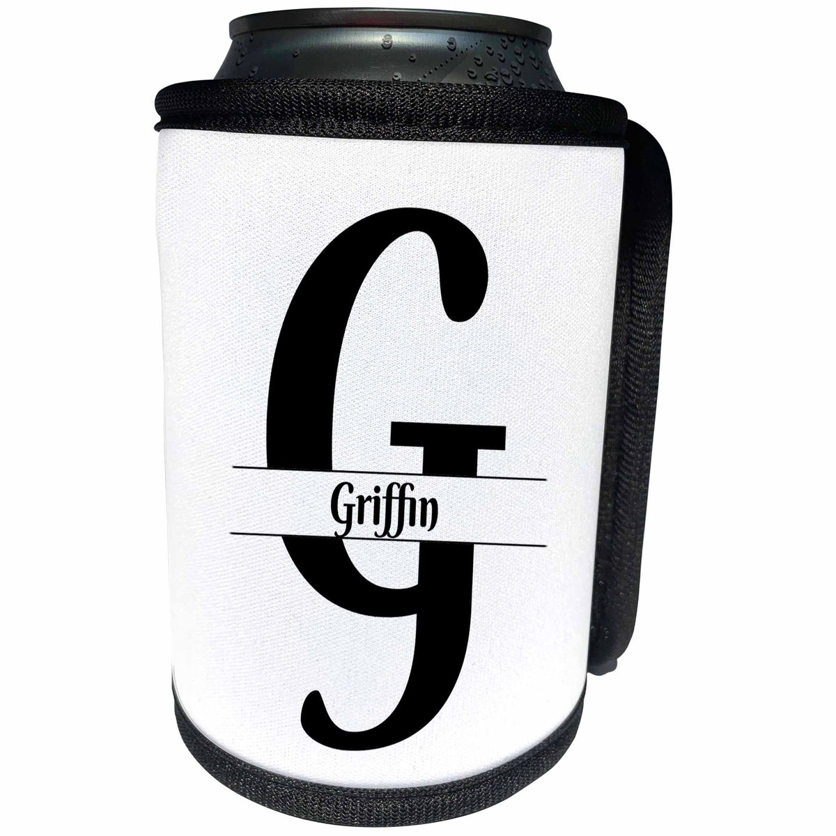 3dRose BrooklynMeme Monograms - Bold Script Monogram G - Griffin - Can Cooler Bottle Wrap (cc_304975)