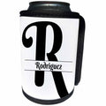 3dRose BrooklynMeme Monograms - Bold Script Monogram R - Rodriguez - Can Cooler Bottle Wrap (cc_306576)