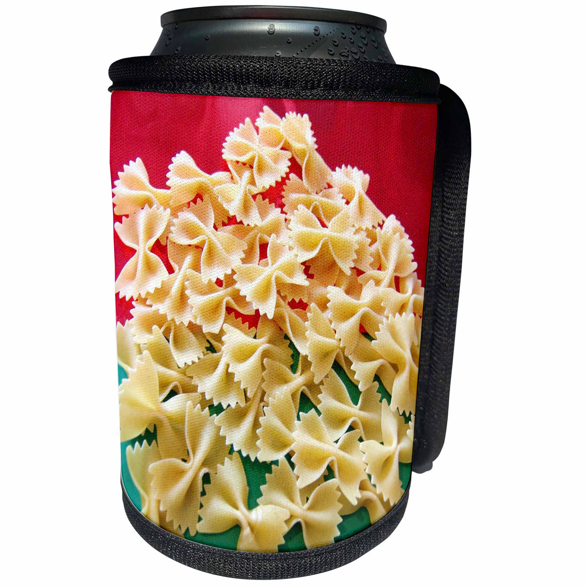 3dRose Florene Food n Beverage - Bow Tie Italian Pasta - Can Cooler Bottle Wrap (cc_30726)