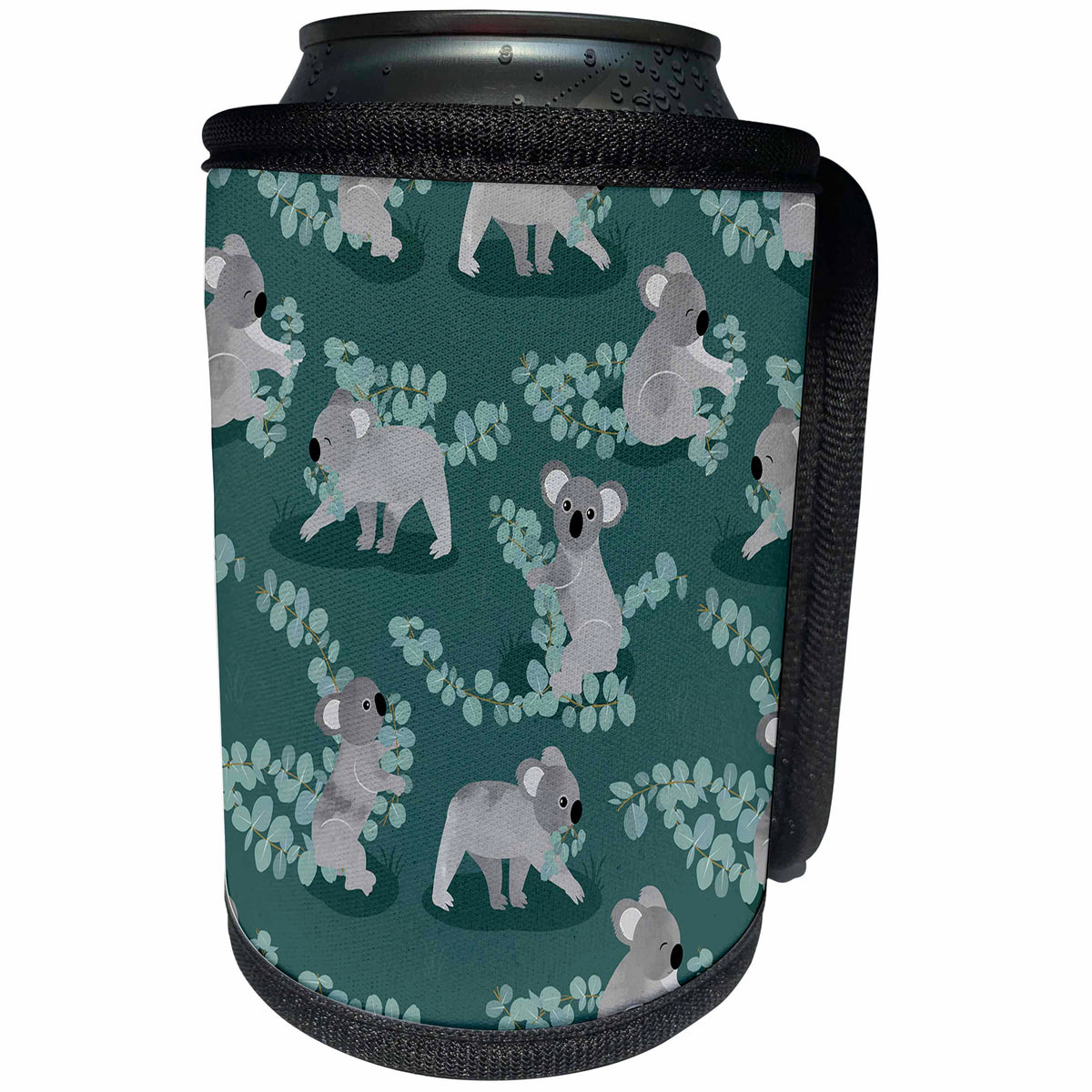 3dRose Janna Salak Designs Australian Animals - Koalas and Eucalyptus - Can Cooler Bottle Wrap (cc_310735)