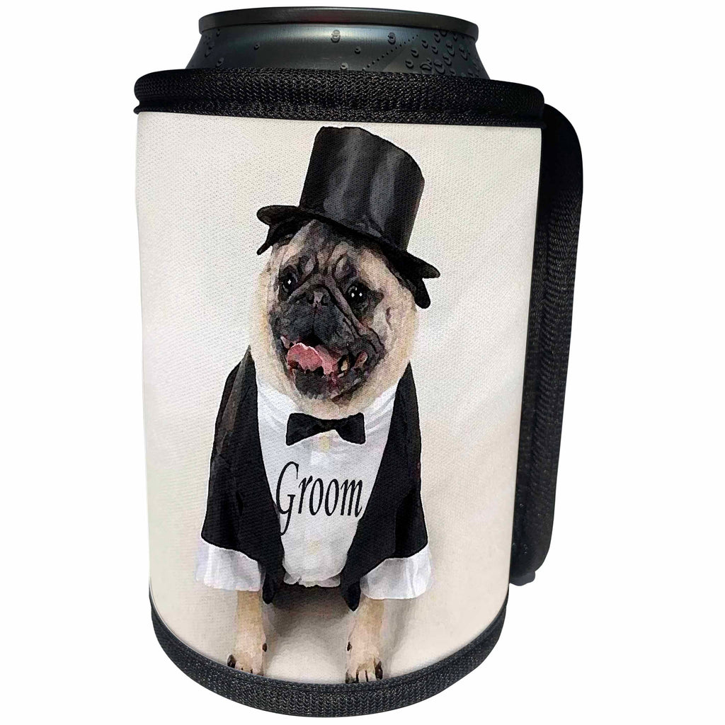 3dRose Wedding - Groom - Can Cooler Bottle Wrap (cc_3115)