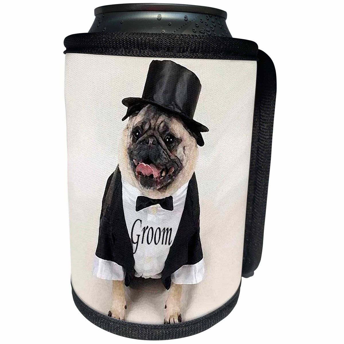 3dRose Wedding - Groom - Can Cooler Bottle Wrap (cc_3115)