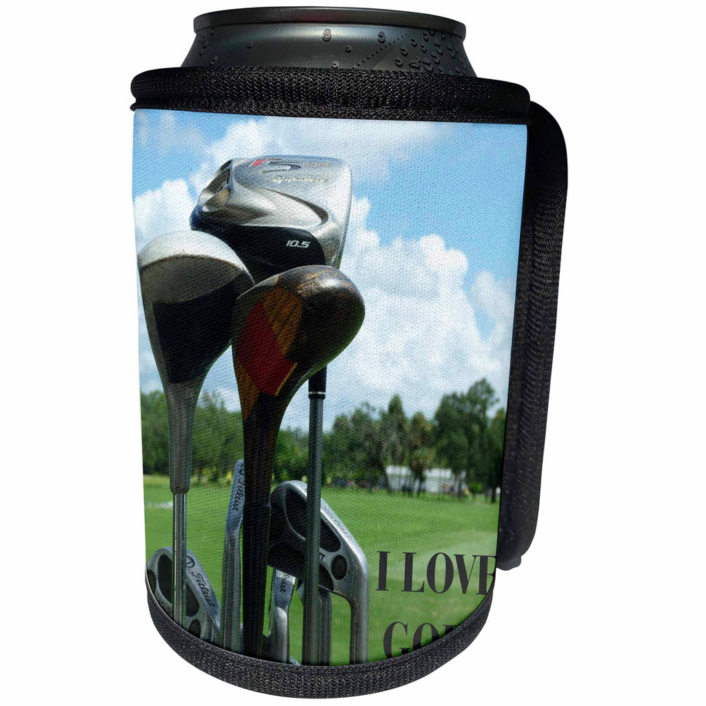3dRose Florene Golf - Lovin Golf - Can Cooler Bottle Wrap (cc_31152)