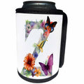 3dRose Pretty Floral Monogram Initial Z - Can Cooler Bottle Wrap (cc-382442)
