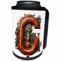 3dRose Steampunk Monogram Initial C - Can Cooler Bottle Wrap (cc-382505)
