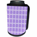 3dRose Art Deco Style Repeat Pattern Mauve - Can Cooler Bottle Wrap (cc-382526)