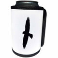 3dRose Minimalistic Jackdaw In Flight Silhouette - Can Cooler Bottle Wrap (cc-382568)